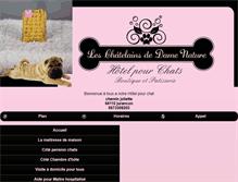 Tablet Screenshot of leschatelainsdedamenature.com